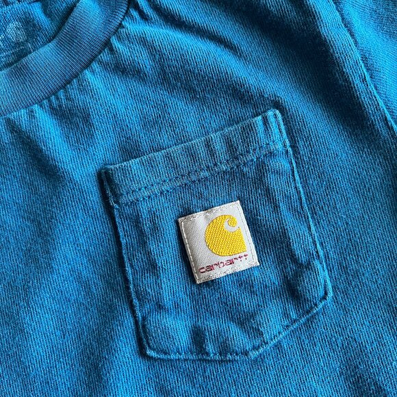 Carhartt blue pocket tee 2T - Picture 2 of 5